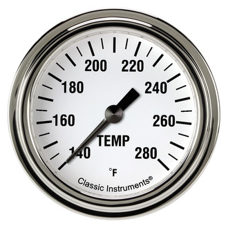 Classic Instruments® - White Hot Series 2-5/8" Water Temperature Gauge