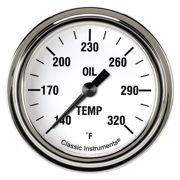 Classic Instruments® - White Hot Series 2-5/8" Oil Temperature Gauge