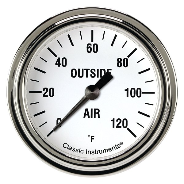 Classic Instruments® - White Hot Series 2-5/8" Air Temperature Gauge, 120 F