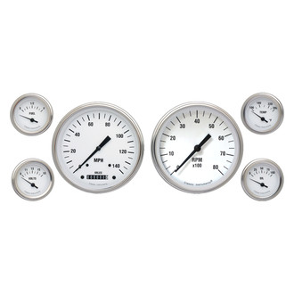 Classic Instruments® - White Hot Series 4-5/8" Custom 6-Gauge Set