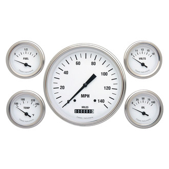 Classic Instruments® - White Hot Series Custom 5-Gauge Set