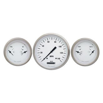Classic Instruments® - White Hot Series 4-5/8" Custom 3-Gauge Set
