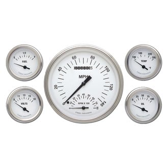 Classic Instruments® - White Hot Series 4-5/8" Custom 5-Gauge Set