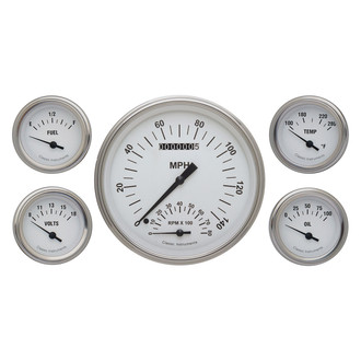 Classic Instruments® - White Hot Series 4-5/8" Custom 5-Gauge Set
