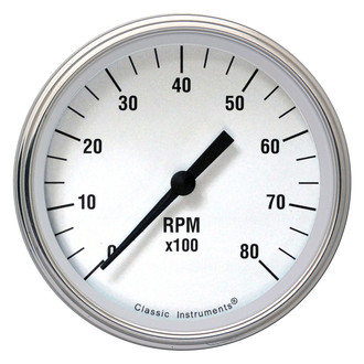 Classic Instruments® - White Hot Series Tachometer