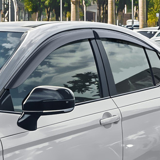 Clim Art® - Tape-On Dark Smoke Front and Rear Side Window Deflectors