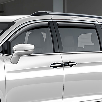 Clim Art® - In-Channel Dark Smoke Front and Rear Side Window Deflectors