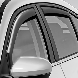 Clim Art® - In-Channel Dark Smoke Front and Rear Side Window Deflectors