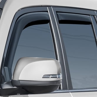 Clim Art® - In-Channel Dark Smoke Front and Rear Side Window Deflectors