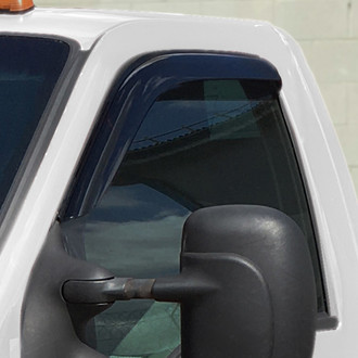 Clim Art® - Tape-On Dark Smoke Front Side Window Deflectors