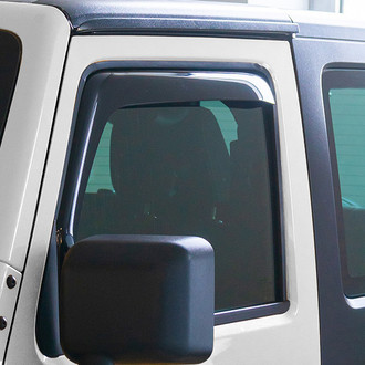 Clim Art® - In-Channel Dark Smoke Front Side Window Deflectors