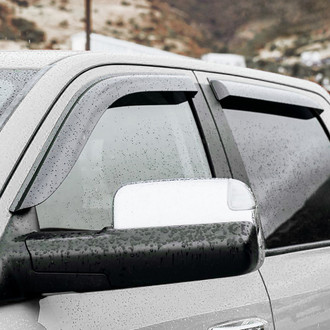 Clim Art® 409006 - Tape-On Dark Smoke Front and Rear Side Window Deflectors