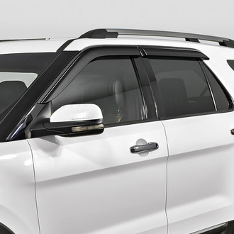 Clim Art® - Tape-On Dark Smoke Front and Rear Side Window Deflectors
