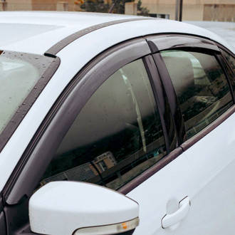 Clim Art® - Tape-On Dark Smoke Front and Rear Side Window Deflectors