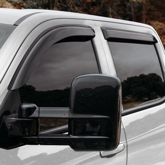 Clim Art® - Tape-On Dark Smoke Front and Rear Side Window Deflectors