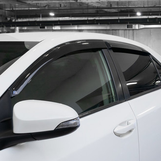 Clim Art® - Tape-On Dark Smoke Front and Rear Side Window Deflectors