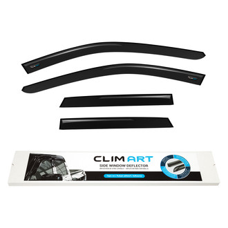 Clim Art® - Tape-On Dark Smoke Front and Rear Side Window Deflectors