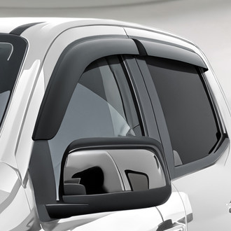 Clim Art® - Tape-On Dark Smoke Front and Rear Side Window Deflectors