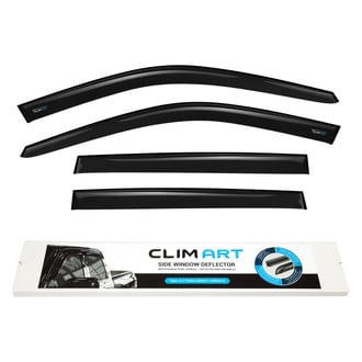 Clim Art® - Tape-On Dark Smoke Front and Rear Side Window Deflectors
