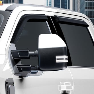 Clim Art® - Tape-On Dark Smoke Front and Rear Side Window Deflectors