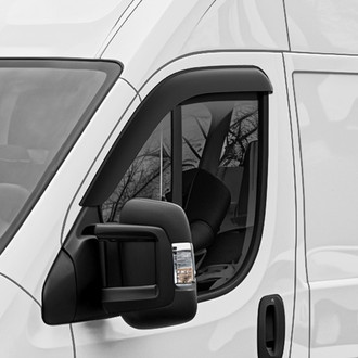 Clim Art® - Tape-On Dark Smoke Front Side Window Deflectors