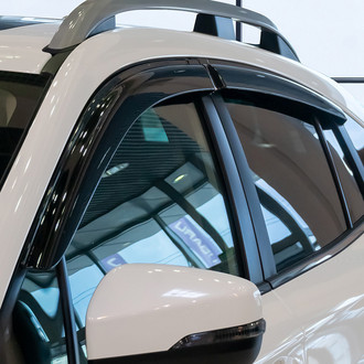 Clim Art® - Tape-On Dark Smoke Front and Rear Side Window Deflectors