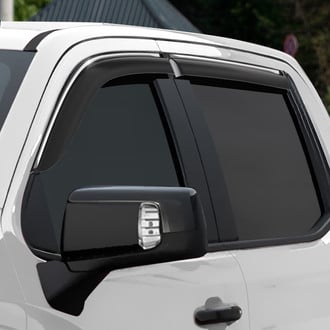 Clim Art® - Tape-On Dark Smoke Front and Rear Side Window Deflectors