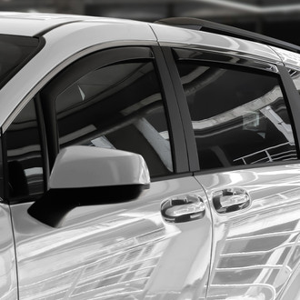 Clim Art® - In-Channel Dark Smoke Front and Rear Side Window Deflectors