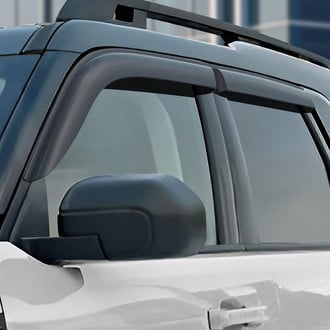 Clim Art® - Tape-On Dark Smoke Front and Rear Side Window Deflectors
