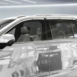 Clim Art® - Tape-On Dark Smoke Front and Rear Side Window Deflectors