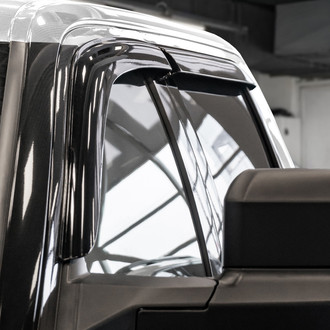 Clim Art® - Tape-On Dark Smoke Front and Rear Side Window Deflectors