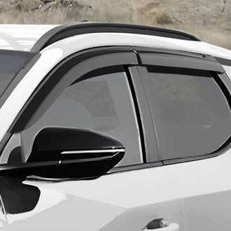 Clim Art® - Tape-On Dark Smoke Front and Rear Side Window Deflectors
