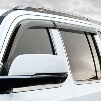 Clim Art® - Tape-On Dark Smoke Front and Rear Side Window Deflectors
