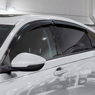 Clim Art® - Tape-On Dark Smoke Front and Rear Side Window Deflectors
