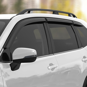 Clim Art® - Tape-On Dark Smoke Front and Rear Side Window Deflectors