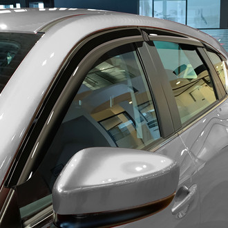 Clim Art® - Tape-On Dark Smoke Front and Rear Side Window Deflectors