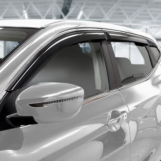 Clim Art® - Tape-On Dark Smoke Front and Rear Side Window Deflectors