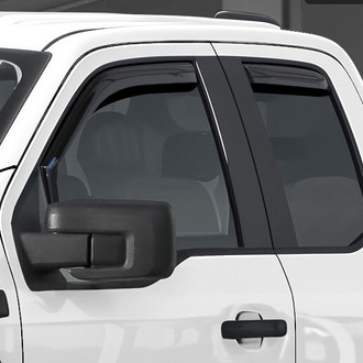 Clim Art® - In-Channel Dark Smoke Front and Rear Side Window Deflectors