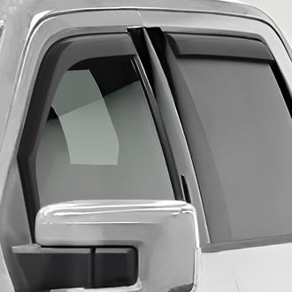 Clim Art® - In-Channel Dark Smoke Front and Rear Side Window Deflectors