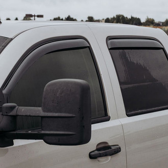 Clim Art® - In-Channel Dark Smoke Front and Rear Side Window Deflectors