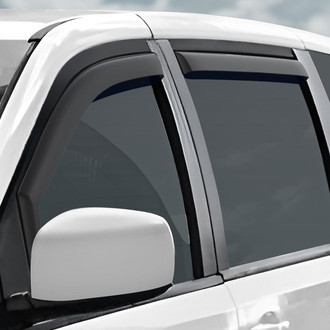 Clim Art® - In-Channel Dark Smoke Front and Rear Side Window Deflectors