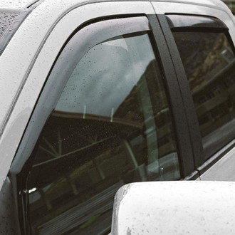 Clim Art® - In-Channel Dark Smoke Front and Rear Side Window Deflectors