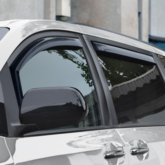 Clim Art® - In-Channel Dark Smoke Front and Rear Side Window Deflectors