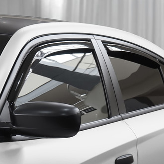 Clim Art® - In-Channel Dark Smoke Front and Rear Side Window Deflectors