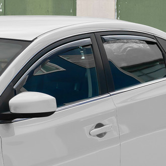 Clim Art® - In-Channel Dark Smoke Front and Rear Side Window Deflectors
