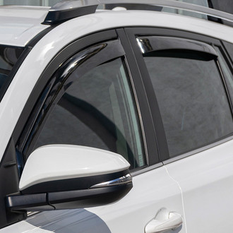 Clim Art® - In-Channel Dark Smoke Front and Rear Side Window Deflectors