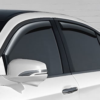 Clim Art® - In-Channel Dark Smoke Front and Rear Side Window Deflectors