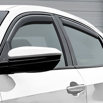 Clim Art® - In-Channel Dark Smoke Front and Rear Side Window Deflectors