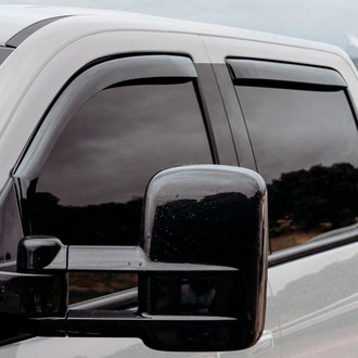 Clim Art® - In-Channel Dark Smoke Front and Rear Side Window Deflectors