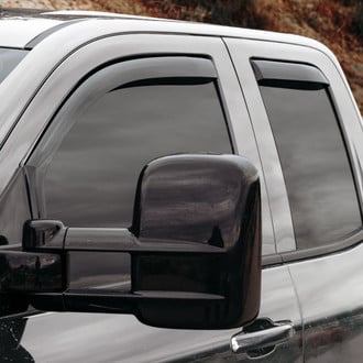 Clim Art® - In-Channel Dark Smoke Front and Rear Side Window Deflectors